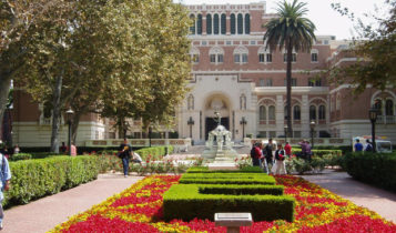 The main campus at the University of Southern California.