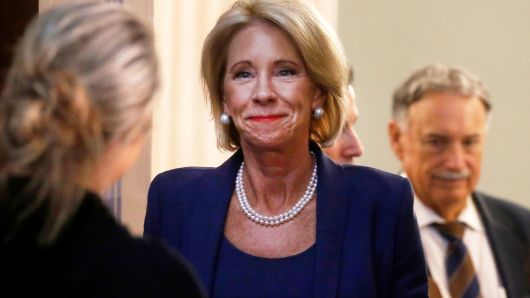 A headshot of U.S. Secretary of Education, Betsy DeVos.