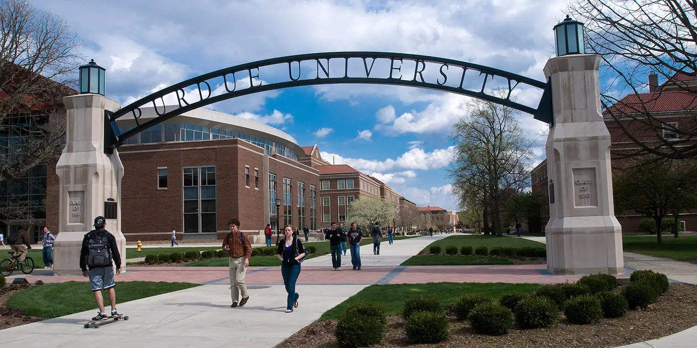 Purdue University's main campus.