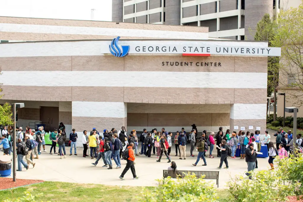 Students walking across campus at Georgia State University. For representational purpose only.
