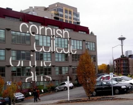 The main building on the Cornish College campus.