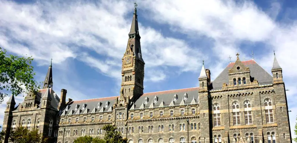 A building on the Georgetown University campus.