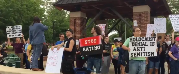 Arkansas Tech rally over holocaust denial complaint