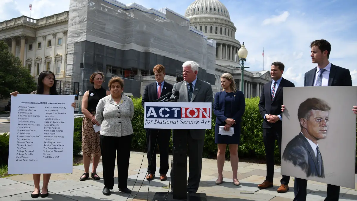 Larson, Kennedy, Moulton, Shalala, Hill Introduce ACTION for National Service.