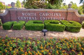 A sign at North Carolina Central University.