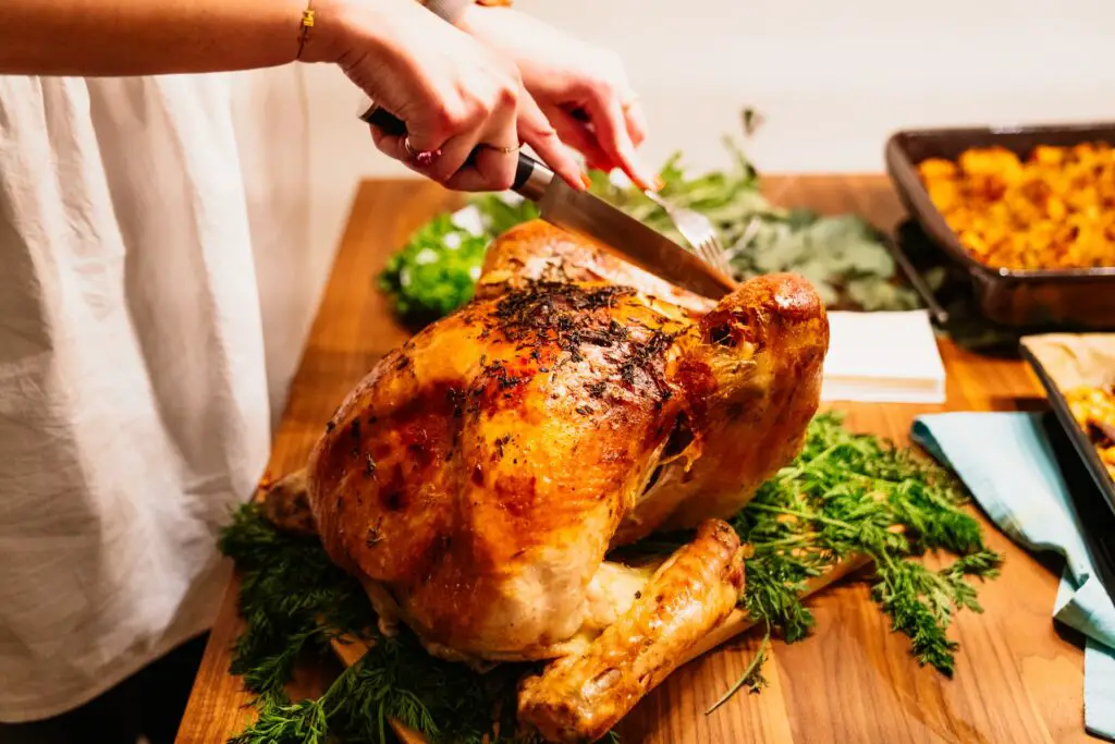 Photo of a Thanksgiving turkey.