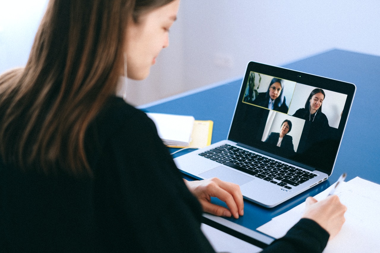 photo-of-female-student-on-zoom-while-studying-online