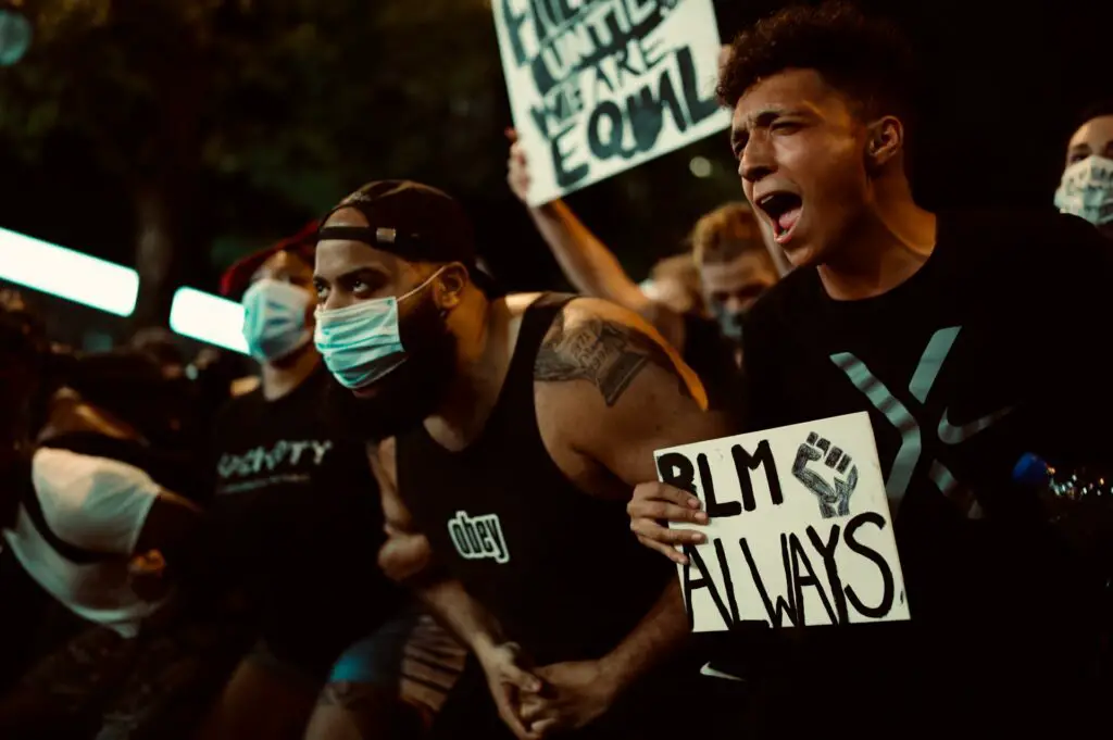 Photo of Black Lives Matter anti-racism protest