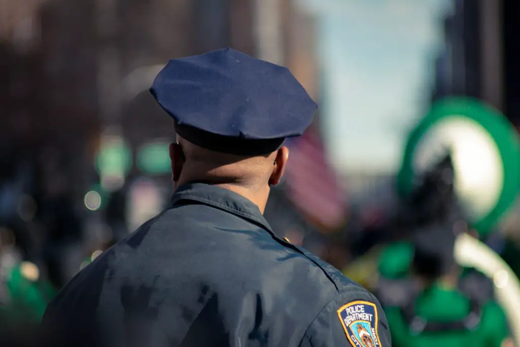 Photo of a Black police offifer