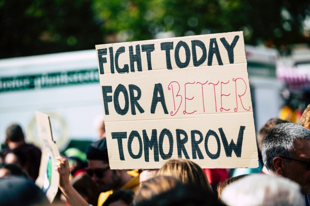 photo-of-student-activists-holding-sign-at-climate-protest