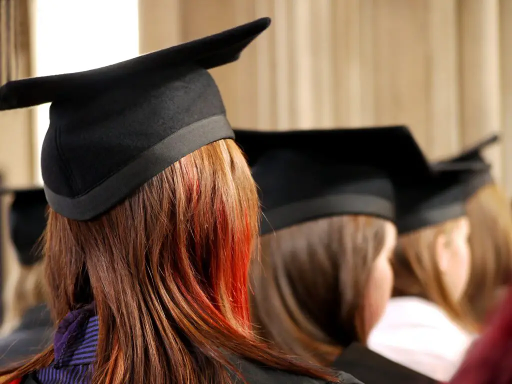 Photo of a female student with a graduation hat