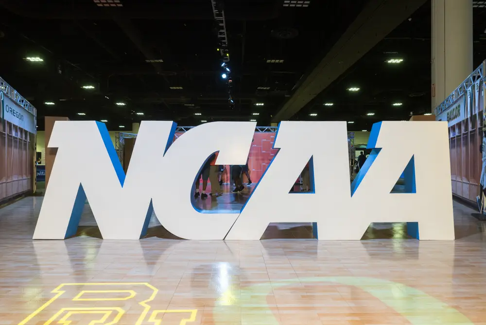 NCAA sign at during the 2019 NCAA Women's Basketball Final Four Tampa Bay