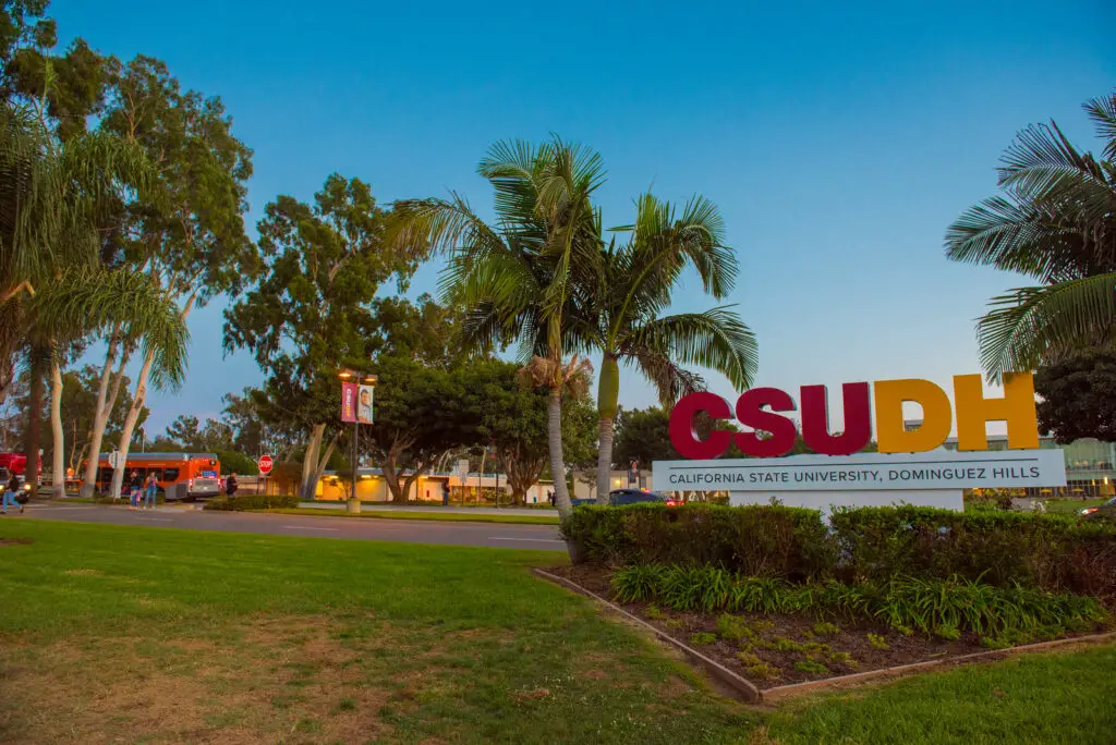 California State University, Dominguez Hills sign on campus