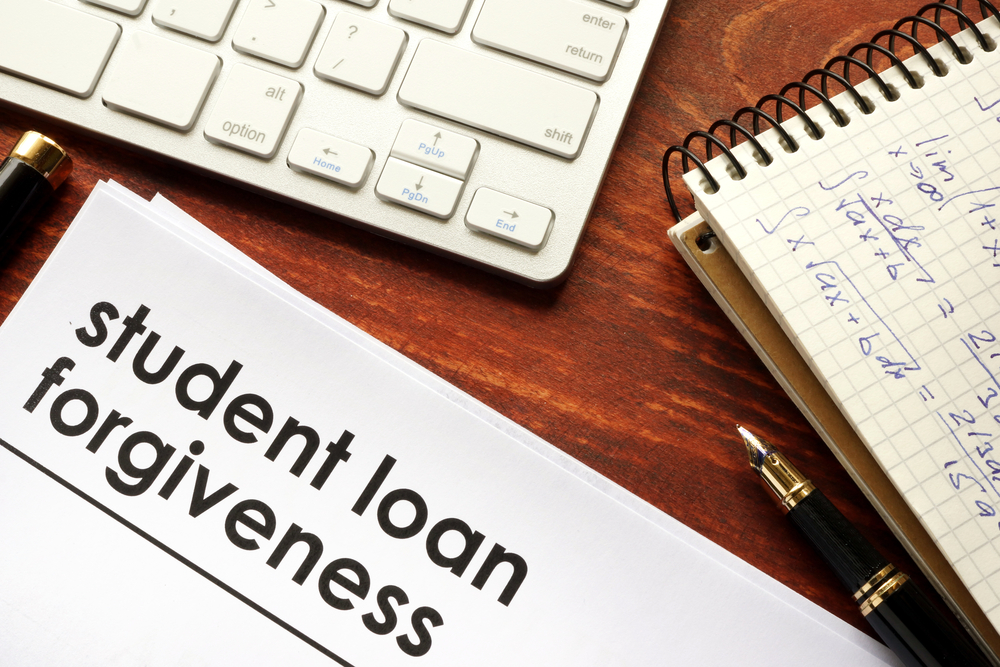 A document titled "Student loan forgiveness"