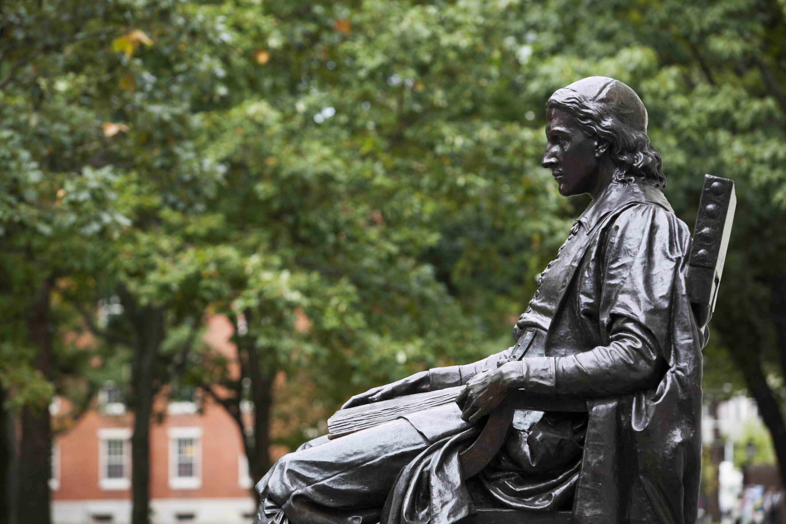 John Harvard Statue at Harvard University