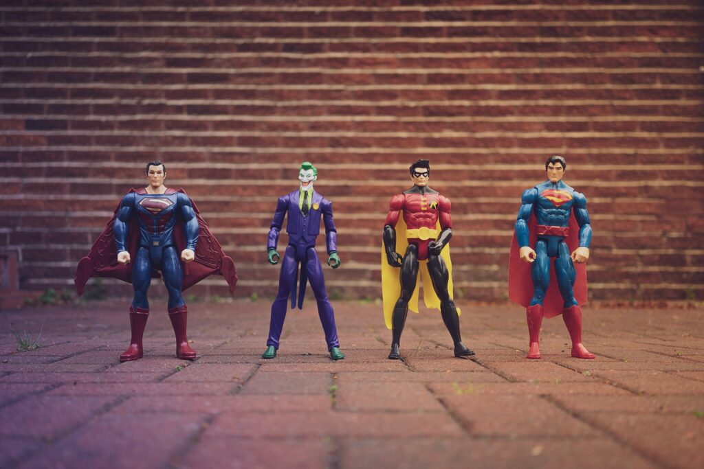 Superhero figures