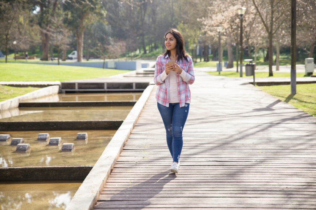 a young student visiting a college campus as one way to show demonstrated interest