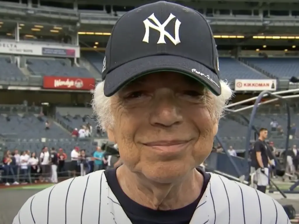 Richest-people-without-college-degree-ralph-lauren-smiles-at-the-camera-during-interview-at-yankee-stadium