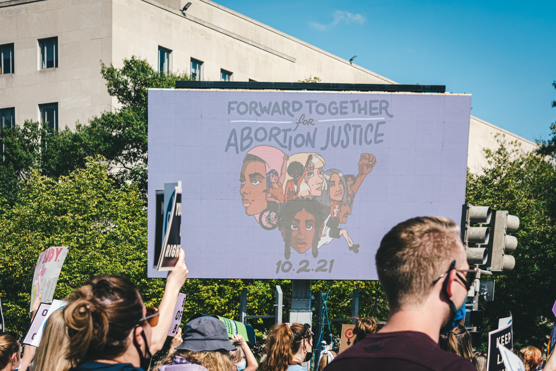 Demonstrators march for abortion justice