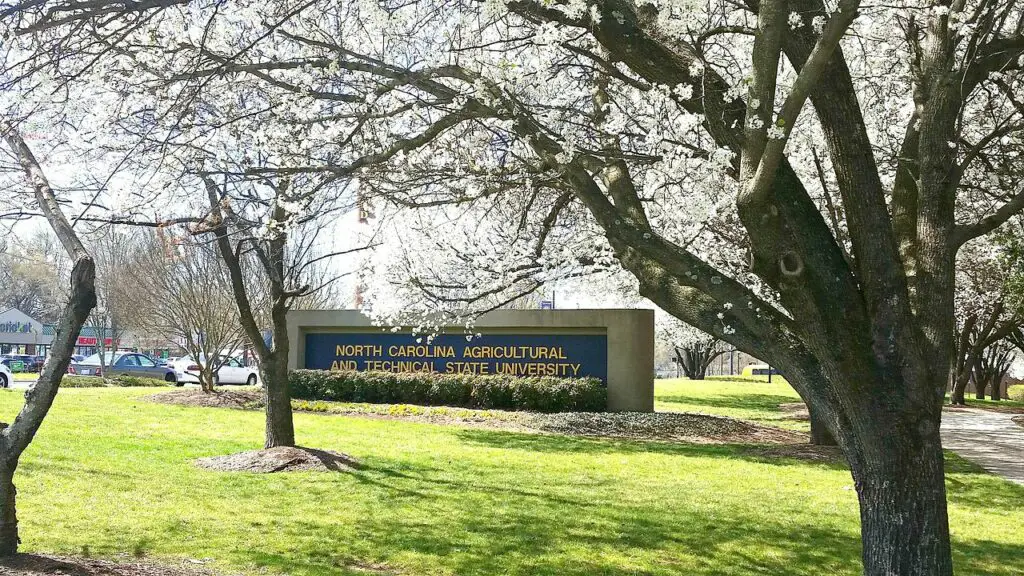 North Carolina A&T State University at springtime