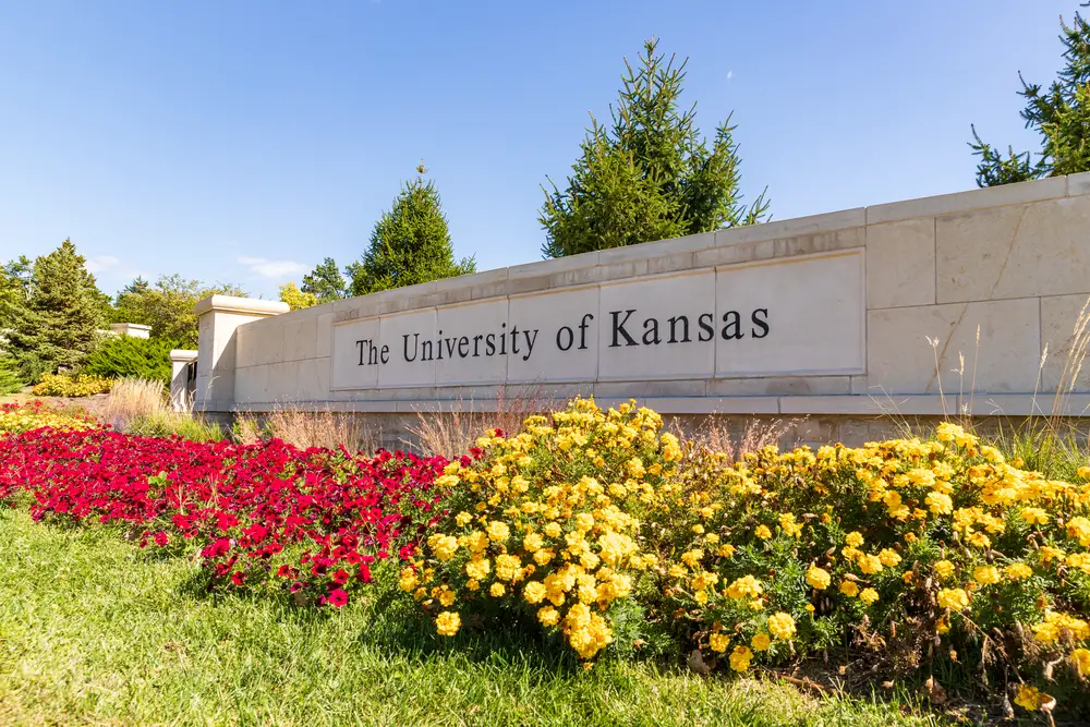 The University of Kansas sign