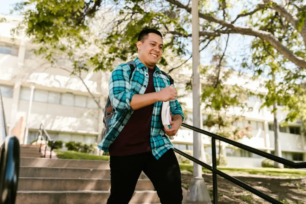 young happy student with undocumented status admitted to college