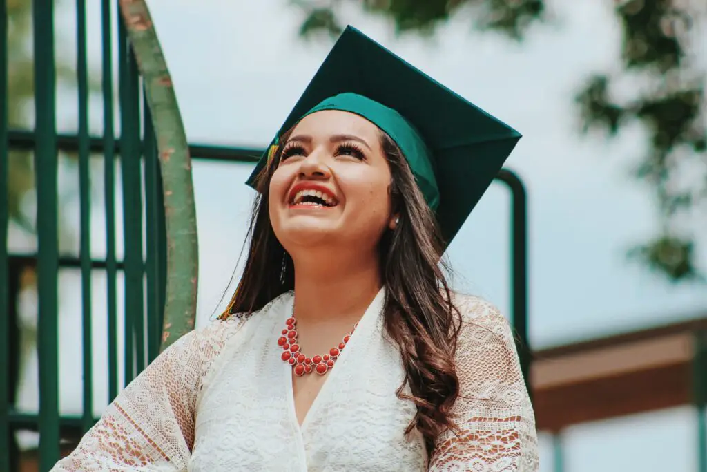 undocumented female student graduating high school and looking forward to college