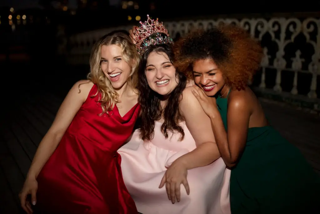 female-college-students-wearing-princess-costumes-for-a-Disney-themed-college-party