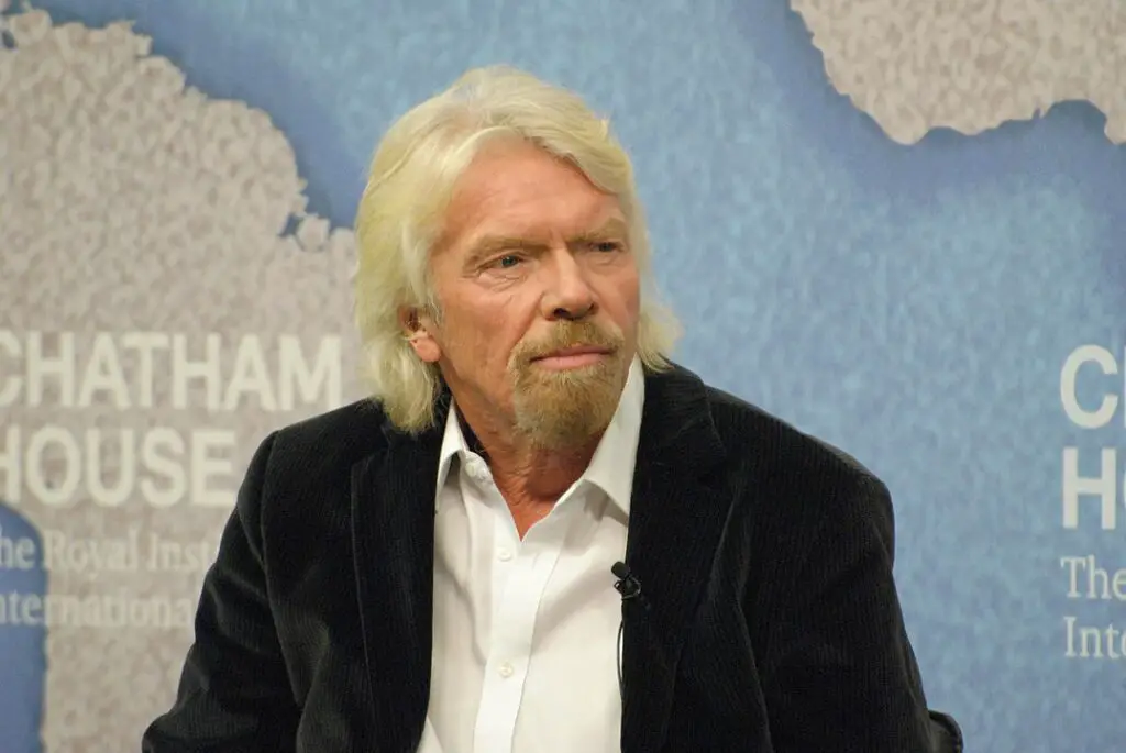 Richard Branson attends a conference in 2015

